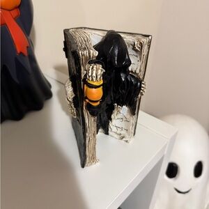 Spooky Halloween Grim Reaper Phantom Light Up Book Decoration Decor At Home